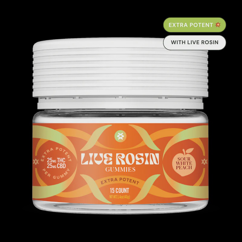 D9 & CBD Live Rosin Gummies / Sativa 3 ct